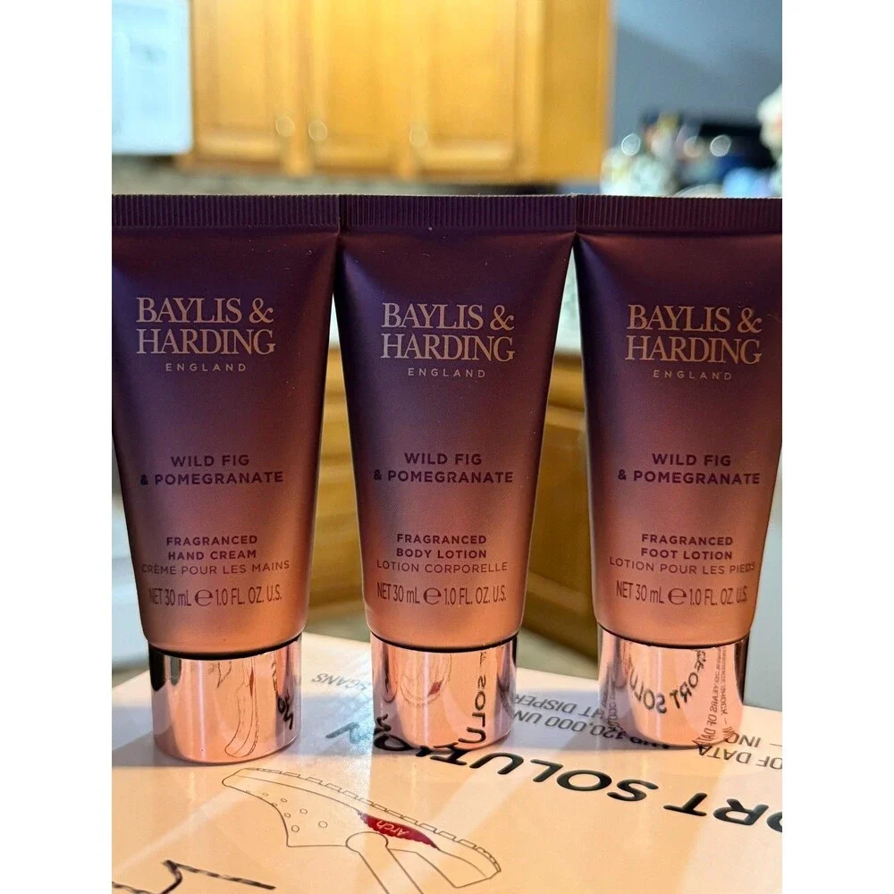 Baylis & Harding England Wild Fig Pomegranate Sealed Sampler Travel Set 5 PC